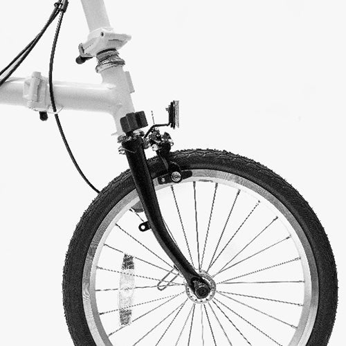 close up image of brompton a line reflectors