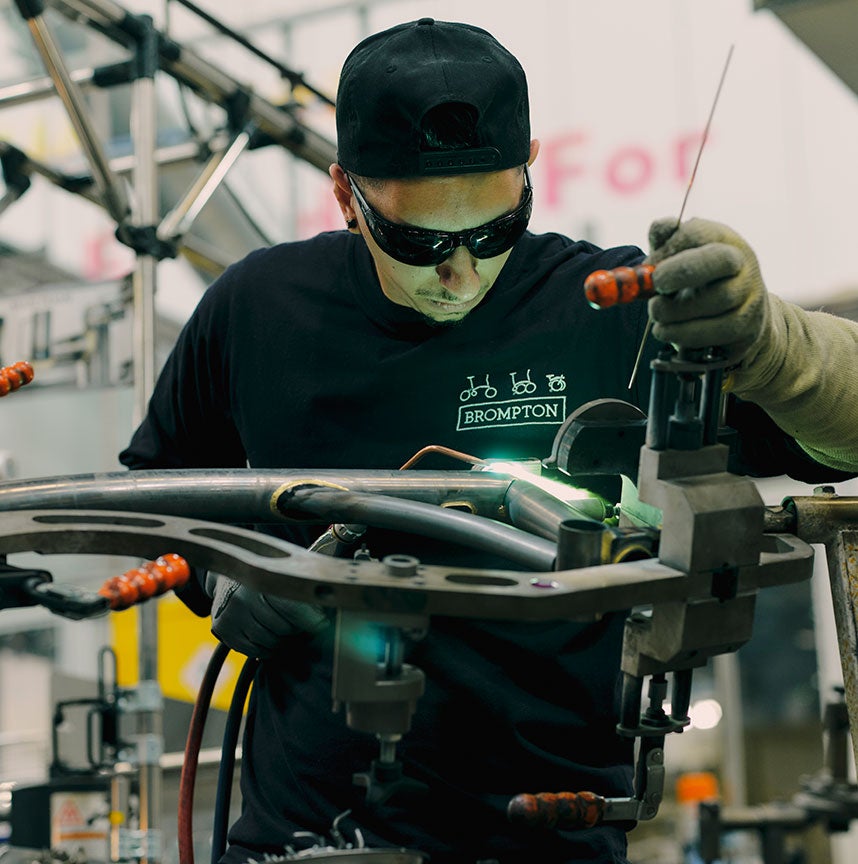 Souder un cadre Brompton