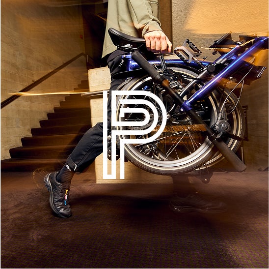 Person riding their Brompton P Line