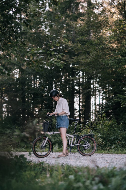 g line brompton mounted to back of a van