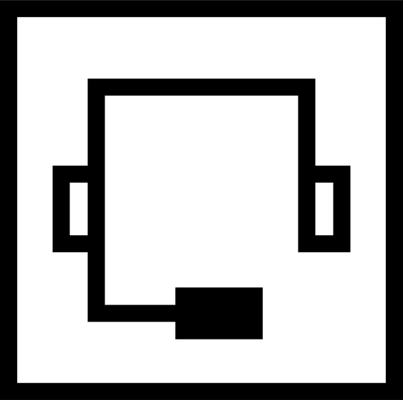 Icon of person with headset